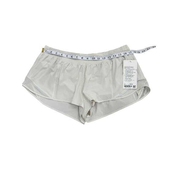 Lululemon Womens Hotty Hot LR Short 2.5" Lined Bone Running Size 14 NEW - Picture 5 of 7